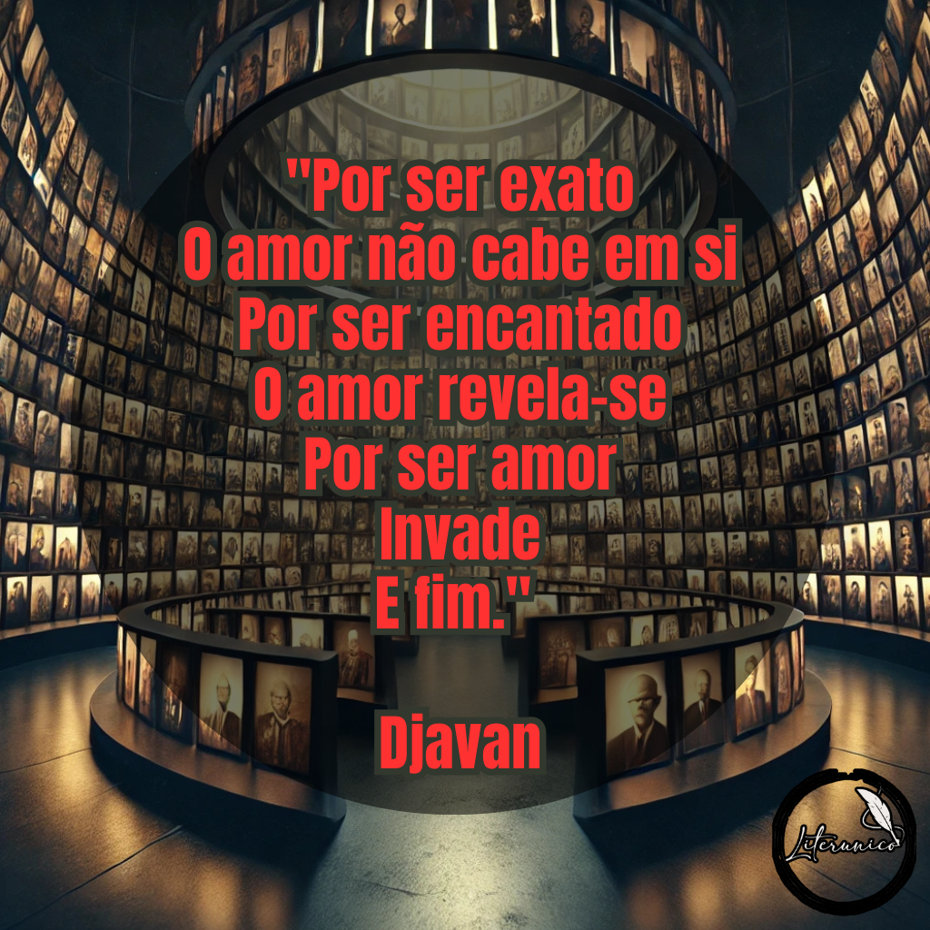 #Bom dia!

Palavra do dia:
#𝕄𝔼𝕄Óℝ𝕀𝔸

Frase do dia:
"Por ser exato, o amor não cabe em si.
Por ser encantado, o amor revela-se.
Por ser amor, invade.
E fim."
— Djavan

Datas comemorativas de hoje, 27 de janeiro de 2025:

Dia Internacional em Memória das Vítimas do Holocausto — Uma data para lembrar e honrar as vítimas do Holocausto, promovendo a educação e a conscientização sobre esse período histórico.

Aniversariantes:

Wolfgang Amadeus Mozart (1756) — Compositor austríaco, considerado um dos maiores gênios da música clássica.

Lewis Carroll (1832) — Escritor britânico, autor de "Alice no País das Maravilhas".

Djavan (1949) — Cantor e compositor brasileiro, conhecido por suas letras poéticas e melodias envolventes.