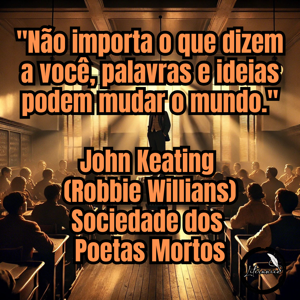 Bom dia!

Palavra do dia:
#𝕀ℕ𝕊ℙ𝕀ℝ𝔸ÇÃ𝕆

Frase do dia:
"Não importa o que dizem a você, palavras e ideias podem mudar o mundo."
— John Keating (Robbie Willians)
Sociedade dos Poetas Mortos

Datas comemorativas de hoje, 13 de fevereiro de 2025:

Dia Mundial do Rádio
Dia Internacional do Preservativo

Aniversariantes:

Peter Gabriel (1950)
Robbie Williams (1974)
Alexandre Nero (1970)
Boris Casoy (1941)
Memphis Depay (1994)