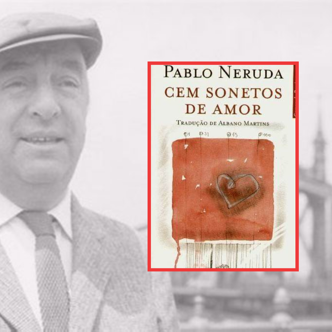 #desafio 365 dias
Dia 52 - Fale sobre um livro de Sonetos

Em 1959, Pablo Neruda publicava seu livro “Cem Sonetos de Amor” (Cien sonetos de amor), talvez sua obra mais conhecida. Como o título diz, se trata de 100 sonetos que declaram um amor intenso por sua esposa Maltide Urrutia.

O livro é dividido em quatro partes ("Manhã" (Mañana), "Meio-dia" (Mediodía), "Tarde" (Tarde) e "Noite" (Noche) e os sonetos unem uma linguagem simples a uma mensagem emotiva, com ricas construções de metáforas.

O amor é mostrado tanto de uma maneira sensual quanto espiritual, indo além da idealização romântica, tocando também na imperfeição e na realidade do amor cotidiano.

"Não te amo como se fosses rosa de sal, topázio
ou flecha de cravos que propagam o fogo:
te amo como se amam certas coisas escuras,
secretamente, entre a sombra e a alma."