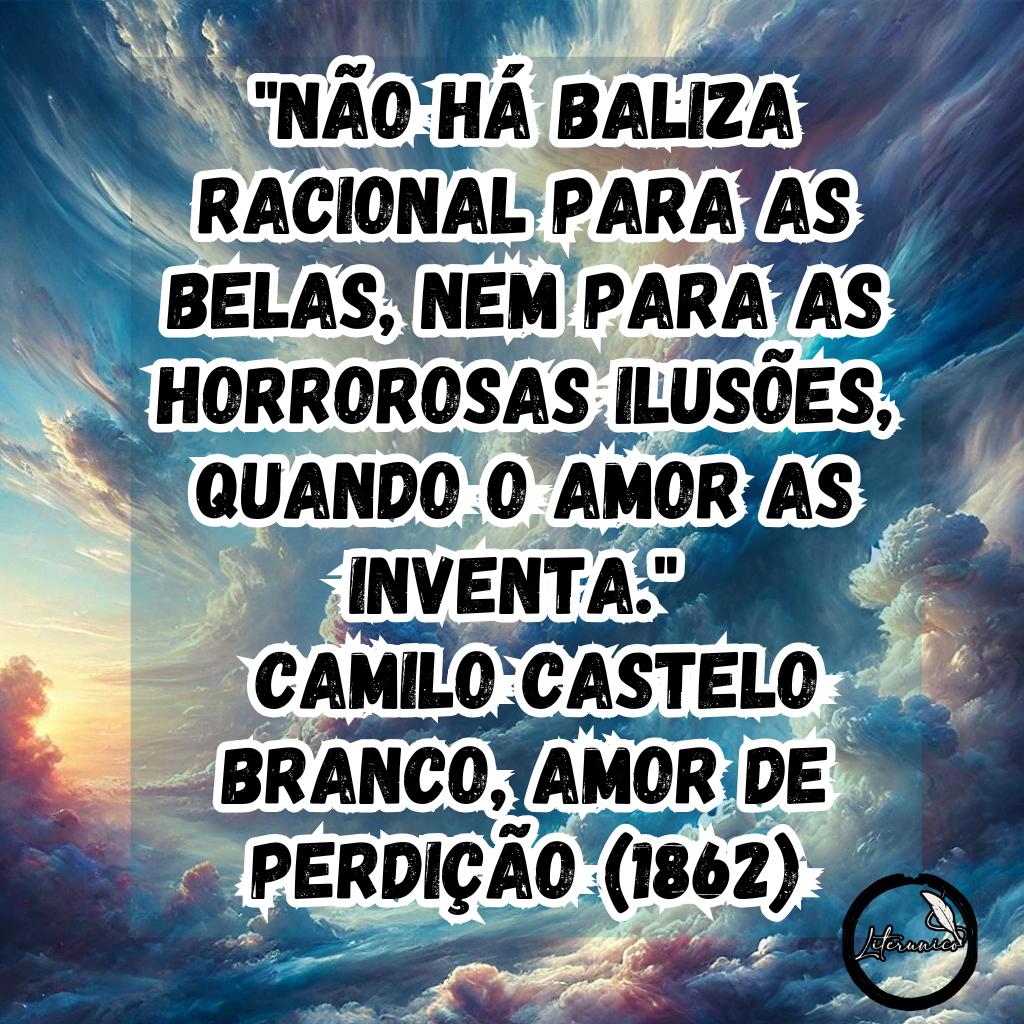 #Bom dia!

Palavra do dia:
#𝕀𝕝𝕦𝕤ã𝕠

Frase do dia:
"Não há baliza racional para as belas, nem para as horrorosas ilusões, quando o amor as inventa." — Camilo Castelo Branco, Amor de Perdição (1862)

Datas comemorativas de hoje, 16 de março de 2025:

Dia Nacional de Conscientização sobre as Mudanças Climáticas

Dia Nacional do Ouvidor

Dia do Agente Penitenciário Federal

Dia do Médico Clínico

Aniversariantes:

Camilo Castelo Branco (1825-1890)

Bernardo Bertolucci (1941-2018)

Juca de Oliveira (1935)

Bruno Barreto (1955)

Alan Tudyk (1971)

Victor Garber (1949)