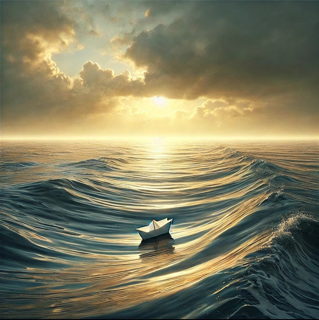 Às vezes,
precisamos
calar a folha

para ouvir
a poesia.

O Sol sempre
brilhará.

Três vezes,
trinta e três,
trezentos e trinta.

Não há profundidade
que me escureça.

Nem tempestade:

Em alto-mar,
o céu mais desbotado 
também chove esperança
à onda que ama.

💞

Alberto Busquets.

#Desafio 081