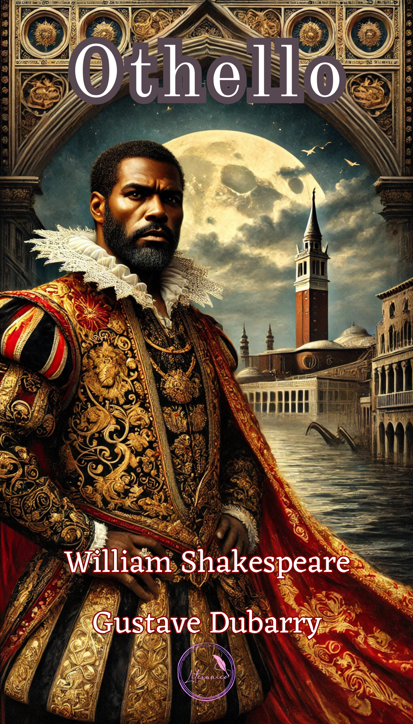 Othello
Por Gustave Dubarry e William Shakespeare

No cenário majestoso e enigmático de Veneza, Othello, um general mouro de valor inquestionável, conquista a admiração e o respeito de uma cidade que, ao mesmo tempo, teme sua ascendência e poder. Em meio a intrigas políticas e preconceitos velados, Othello encontra amor verdadeiro nos braços de Desdêmona, uma jovem de rara coragem e pureza, cuja paixão desafia as convenções sociais de sua época.

Mas, a inveja segue seu caminho no coração de Iago, um homem consumido pelo ressentimento e pela ambição. Com uma habilidade maquiavélica, ele manipula o ciúme e a insegurança de Othello, transformando amor em desconfiança e honra em tragédia.

Esta nova edição, enriquecida pelas nuances narrativas de Gustave Dubarry e a poesia atemporal de William Shakespeare, revisita a clássica tragédia, expandindo seus temas de lealdade, poder e o custo devastador das paixões humanas.

Com diálogos vibrantes e uma narrativa que ecoa os dilemas contemporâneos, Othello é uma obra-prima sobre a fragilidade da confiança e a força destrutiva das palavras.