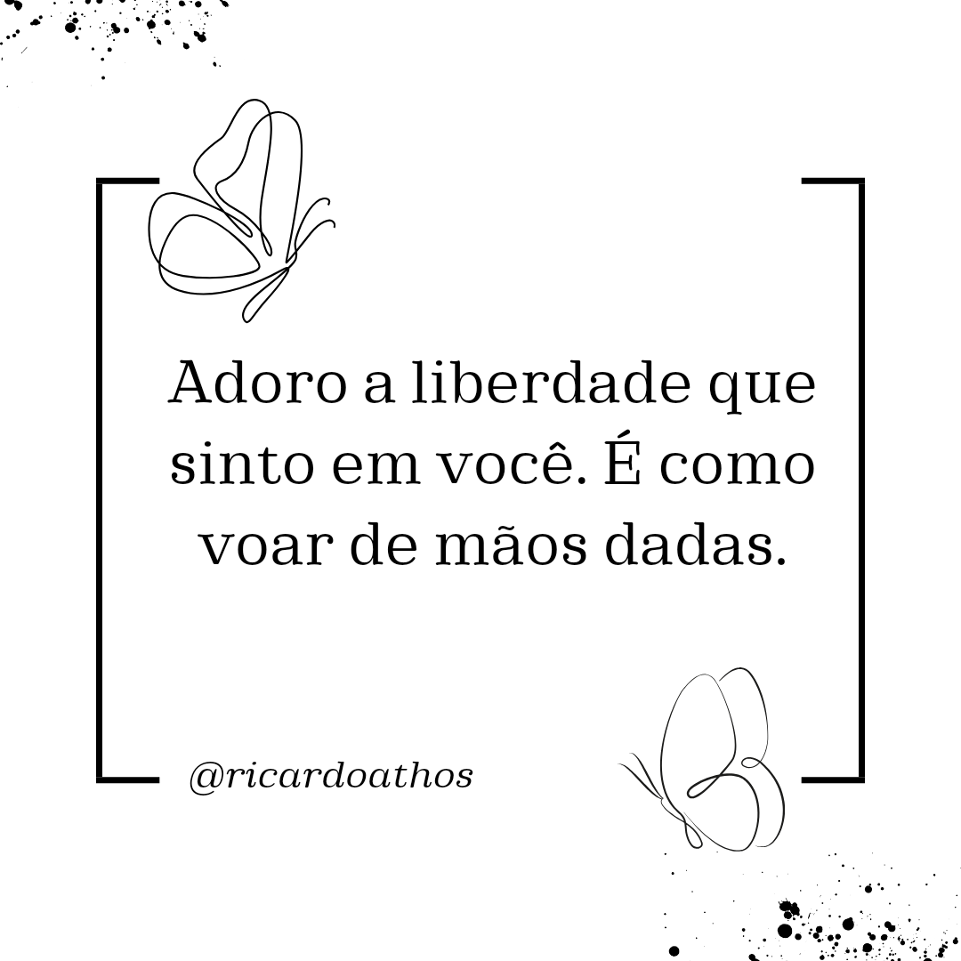 Confiança, respeito e liberdade para ser quem somos.

Ricardo Athos