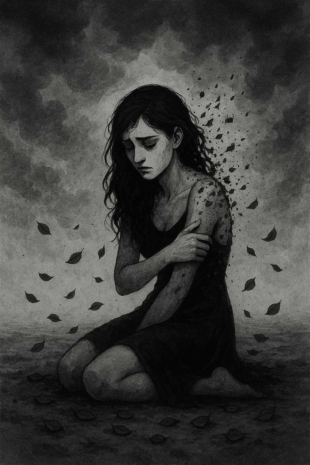 O amor é bom
até começar a doer,
até o sorriso bobo virar medo,
angústia...
e o desejo de presença 
pulsar em um peito só.

Até o querer virar não ter,
até a certeza virar dúvida, 
até o "sim" virar "talvez"
e até o "talvez" virar "não dessa vez".

E dói, aperta, sangra...
Sufoca como se o ar fugisse para longe.
Como morar na incerteza
e se perder dentro da dor,
até desejar profundamente 
nunca mais sentir novamente
amor.