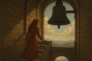 O Cântico Entre Mundos

O chamado ecoa; o coração sente.
Ela segue, sobe os degraus de pedra, observa — e não vê.
No alto da torre, o cenário panorâmico sepulta o horizonte,
que se veste de nuvens como uma mortalha.
Toca o passado.
O antigo sino de ferro fundido permanece calado.
Passa os dedos pelos desenhos forjados em ferro e devoção.
Juntos, no mesmo templo —
ele no subterrâneo; ela no alto da torre —,
ambos escutam o mesmo cântico ressoando entre seus mundos.
A alma dela se eleva — sente a vibração da presença que mora no calabouço.
A sombra dança na escuridão; ele recita versos em silêncio.
Cada nota é uma centelha que aquece,
como um corte profundo — um refrão que dissolve o “eu”,
até restar apenas o pulsar do mistério que a instiga.
A melodia atravessa os dois; mesmo separados, consagra.
Ela o aceita, acolhe, transcende;
na diferença, tece significado.
Ele se deixa permear, esquece a prisão,
oferece-se à força que o desnuda.
E, por um instante — breve e eterno —,
um jorro de luz atravessa a rocha.
O abismo e o alto se encontram.
Os dois reconhecem o mesmo ritmo, a mesma origem.
O mundo sopra entre eles — invisível e, ainda assim, palpável.
Um tempo se dobra, se reflete, se transforma.
Do cume da fortaleza, ela entende que a canção não lhes pertence.
Do fundo da galeria, ele sente que o canto não precisa de resposta — apenas de presença.
E assim, o sentimento continua, ignora as muralhas,
aquecendo o que já foi tocado pelo amor —
e que dispensa palavras por, desde o início, simplesmente ser.

@rschumaher