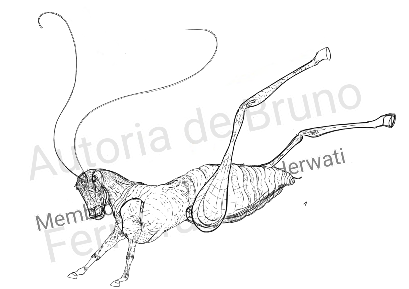 Imagem destacada: Hipogrilo Crilo ~ O Bestiário de Bruno Ferreira