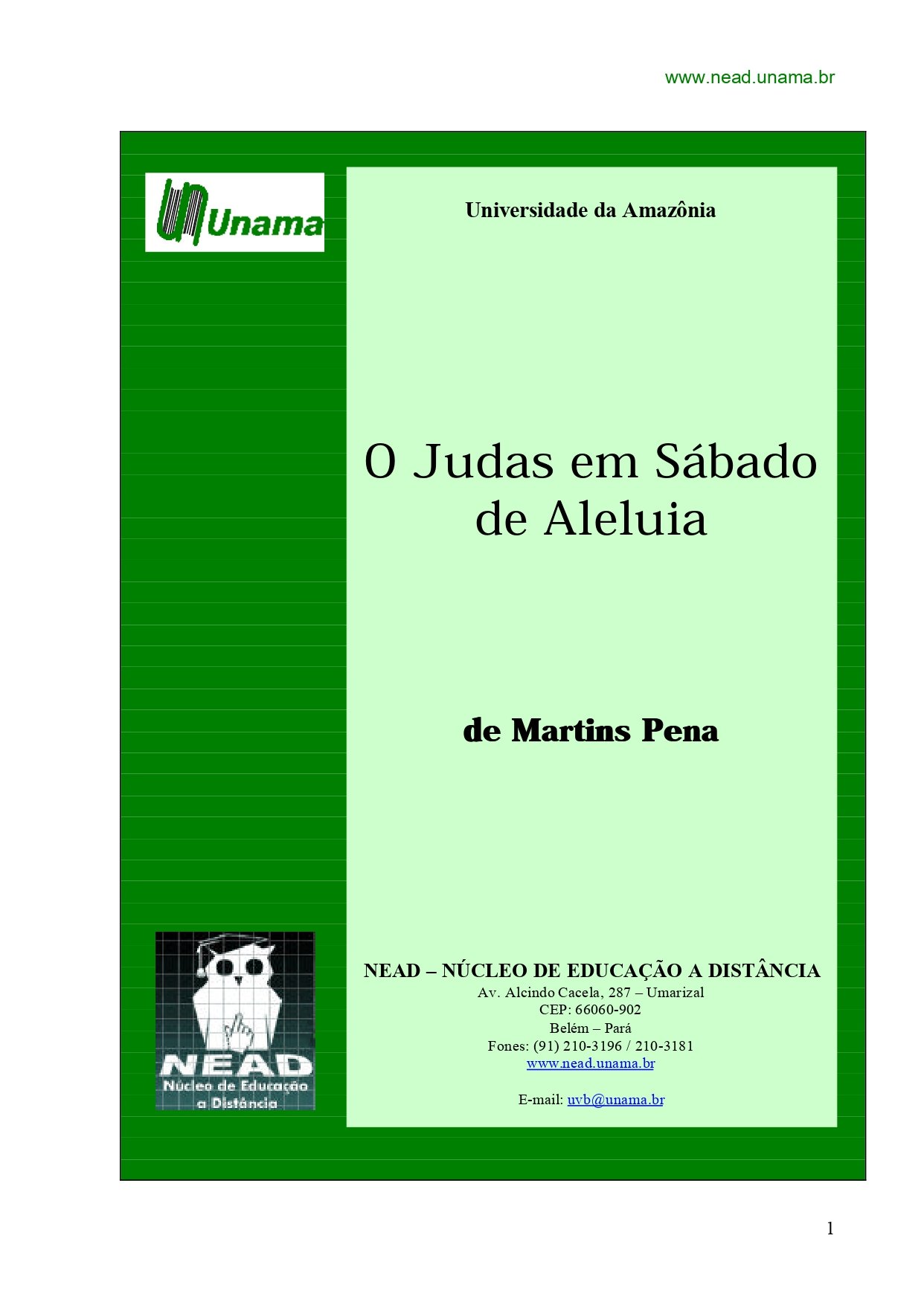 O Judas em Sábado de Aleluia