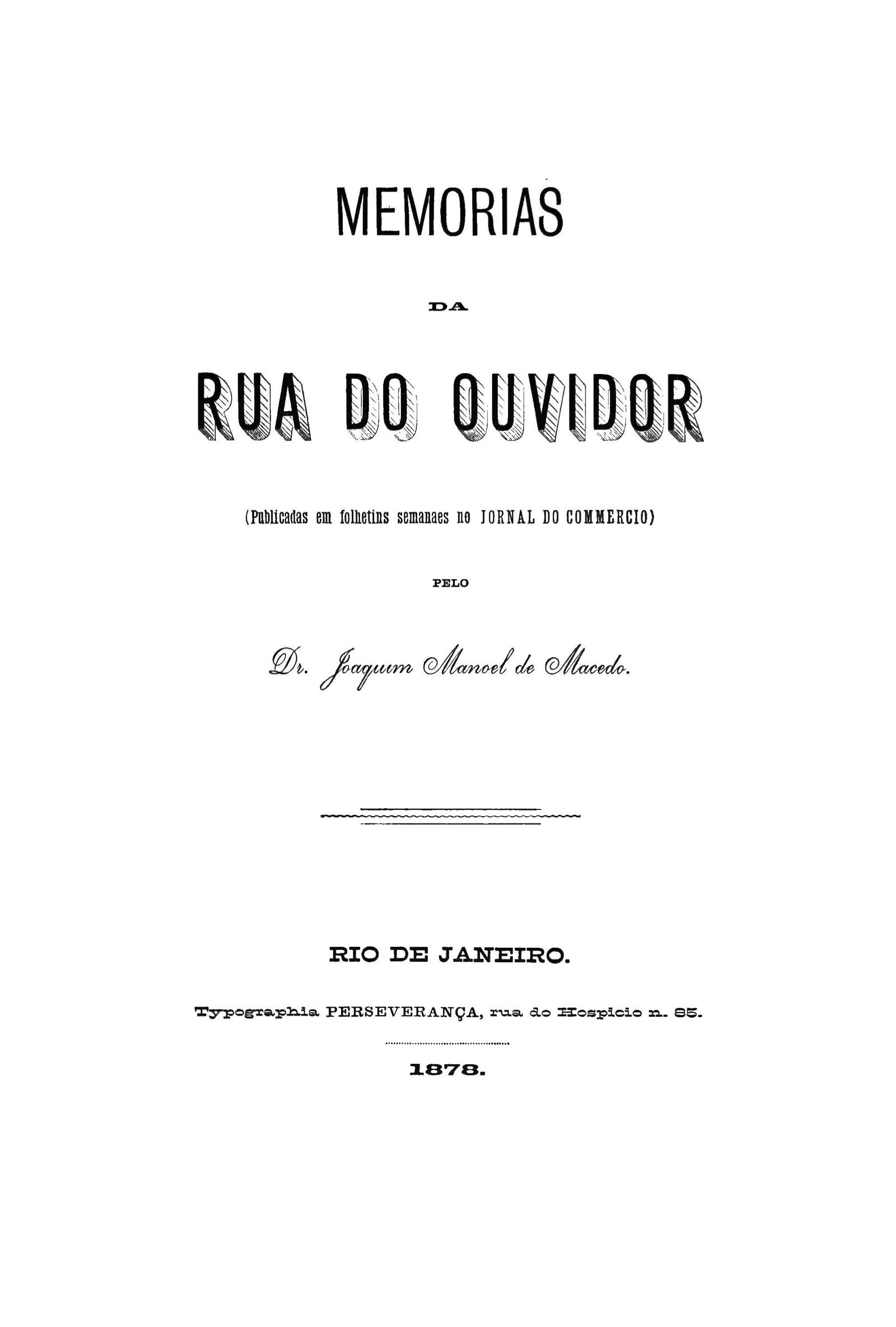 Memórias da Rua do Ouvidor