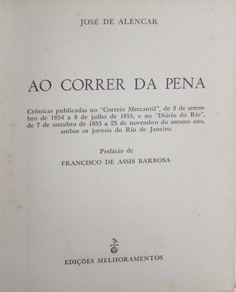 Ao Correr da Pena